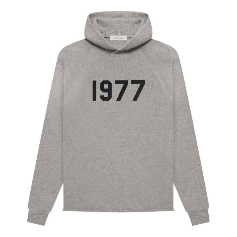 Суитчър Fear of God Essentials Knit Hoodie With Hood Сиво | FOG-SS22-293