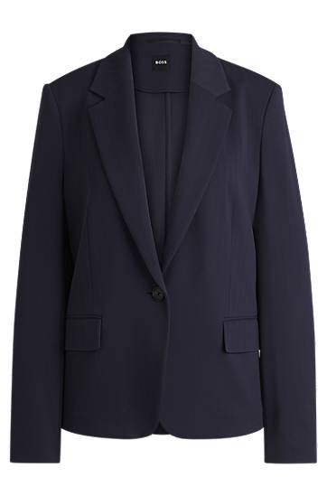 Яке BOSS Relaxed-Fit Stretch Blazer Тъмно синьо | 50535193, 0