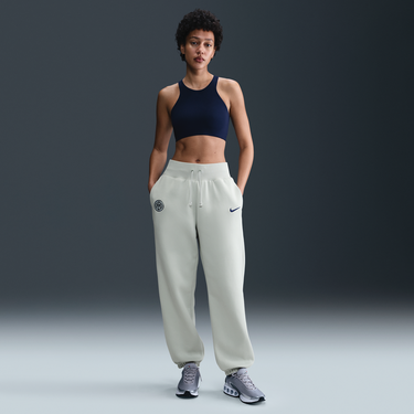 Спортни панталони Nike Inter Milan Phoenix Fleece High-Waisted Loose Fit Pants Бежово | HJ6319-092, 2