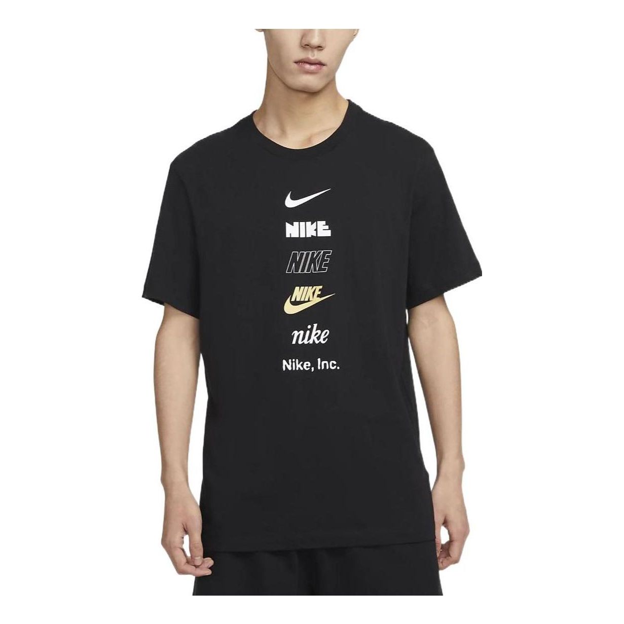 Тениска Nike Sportswear Multi Logo Graphic T-Shirt Черно | DZ2876-010, 0