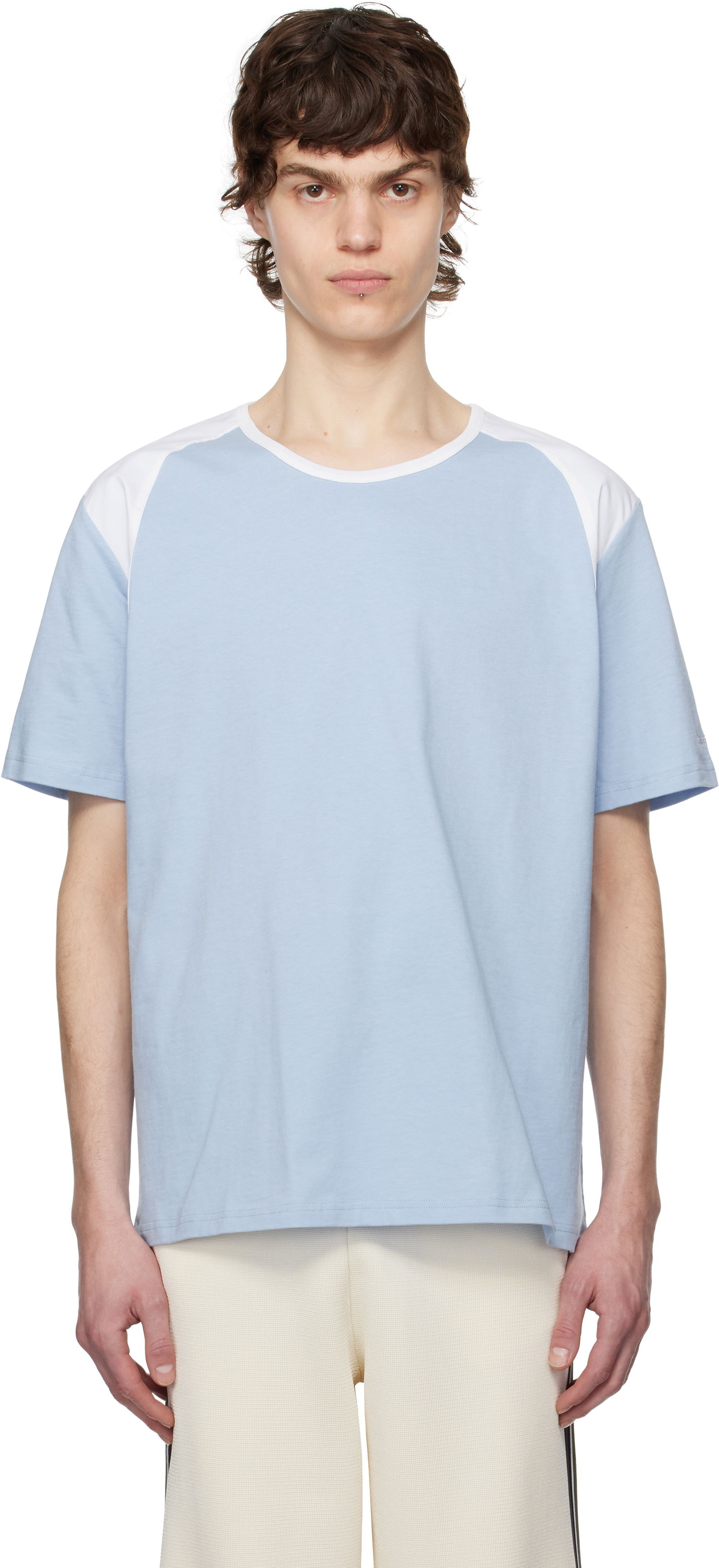 Тениска Wales Bonner Wales Bonner Dub T-Shirt Синьо | MS25JE07-JE01-400 T-SHIRT JERSEY, 0