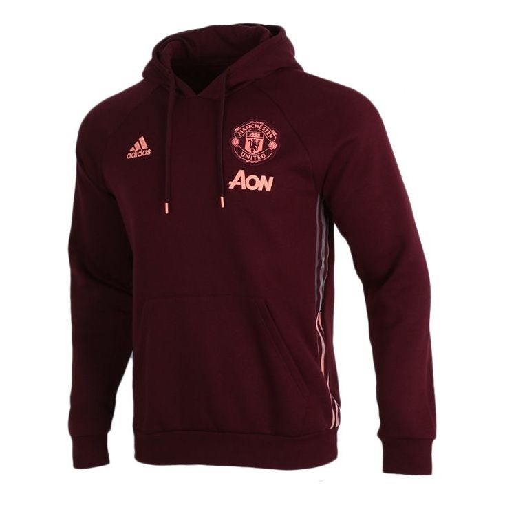 Суитчър adidas Originals Manchester United Pullover Hoodie Бургунди | GK9432, 0