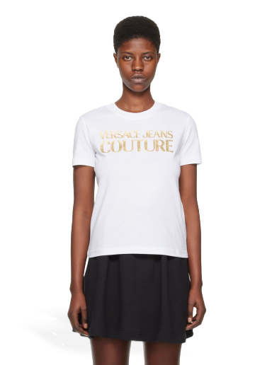 Тениска Versace Bonded T-Shirt Бяло | E76HAHT04_ECJ00T