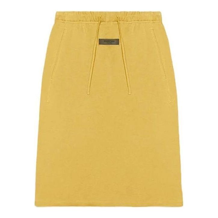 Пола Fear of God Fear of God Essentials SS23 Midi Skirt Жълто | FOG-SS23-220