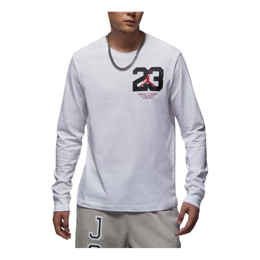 Тениска Jordan Air Jordan Sport Long Sleeve T-Shirt Бяло | FZ1982-100
