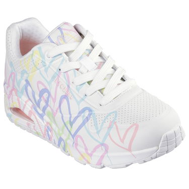Кецове и обувки Skechers Uno - Spread The Love Бяло | 155507-WPTQ, 1
