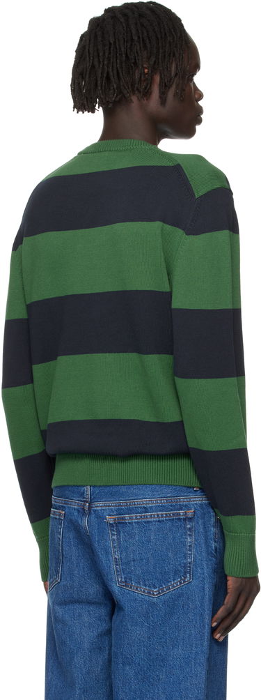 Пуловер Lacoste Lacoste Striped Cotton Jersey Sweater Зелено | AH5179_C5C, 2