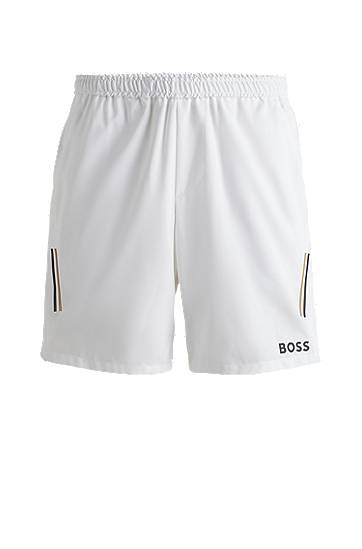Къси панталони BOSS Matteo Berrettini Water-Repellent Shorts Бяло | 50521655, 0