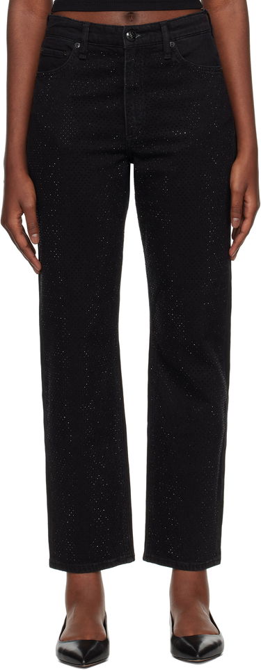 Дънки rag & bone rag & bone Harlow Straight Jeans Черно | WDD24F2956FMSI, 0