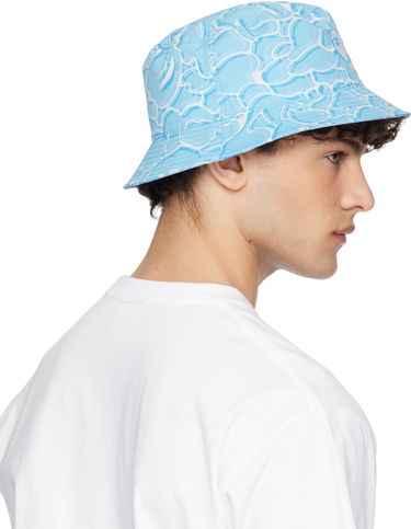 Шапка с козирка BAPE ABC Camo Logo Bucket Hat Синьо | 001HTK701005F, 2