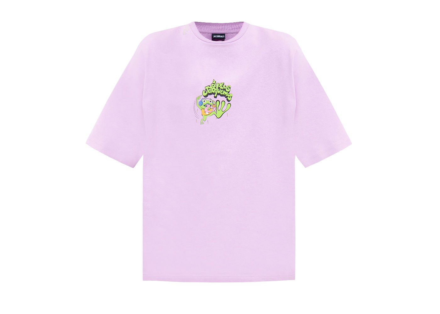 Тениска Jacquemus Le Grenouille Frog Print Розово | 226JS068-2099-6AI, 0