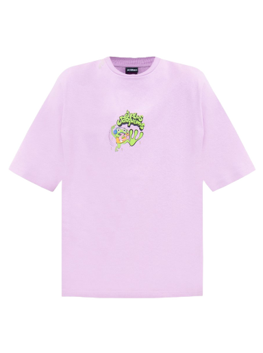 Тениска Jacquemus Le Grenouille Frog Print Розово | 226JS068-2099-6AI