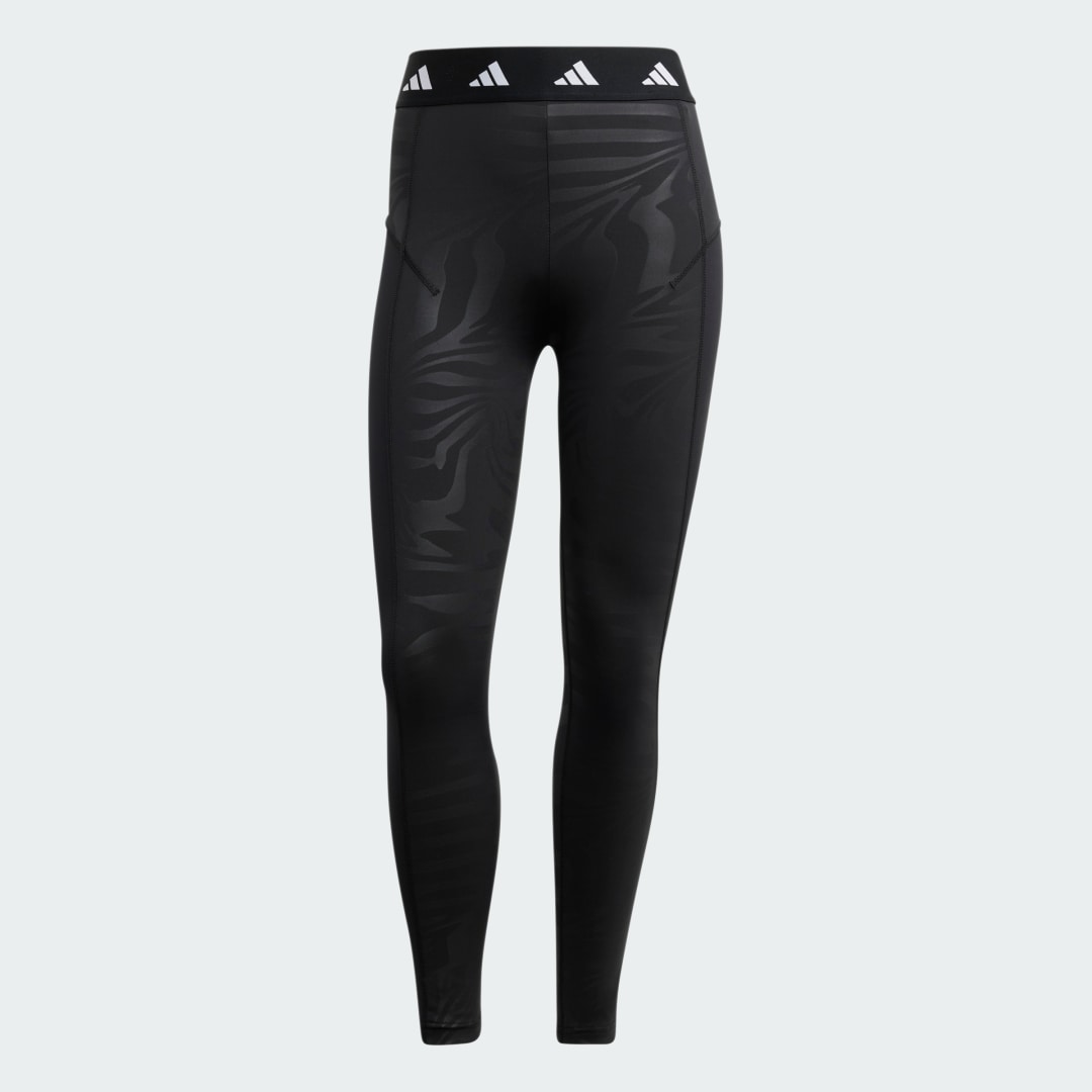 Клинове adidas Performance Techfit Printed 7/8 Leggings Черно | IN6879, 0