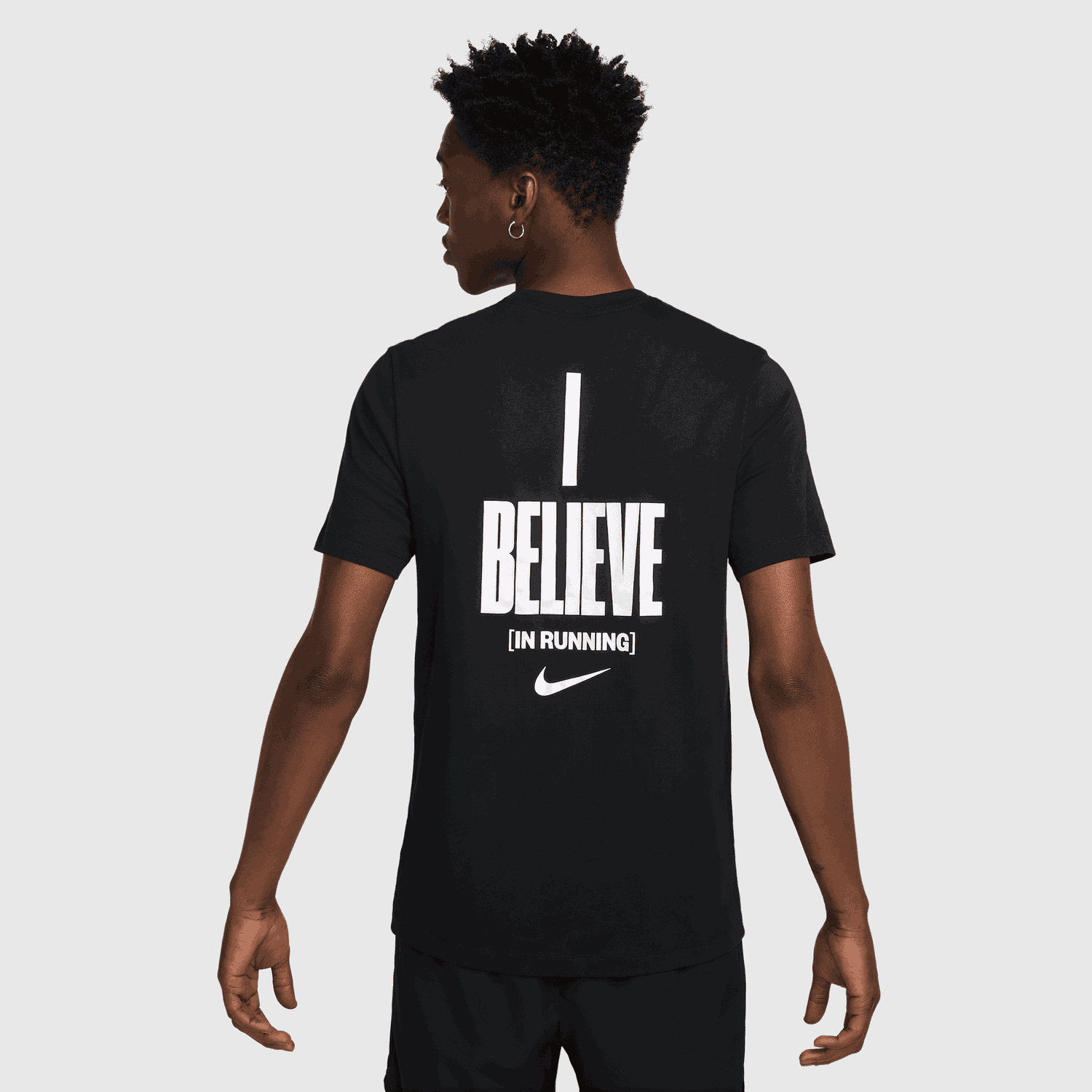 Тениска Nike Running T-Shirt "I Believe" Черно | HJ3617-010, 0