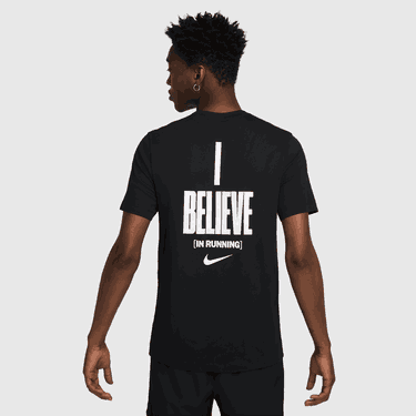 Тениска Nike Running T-Shirt "I Believe" Черно | HJ3617-010, 0
