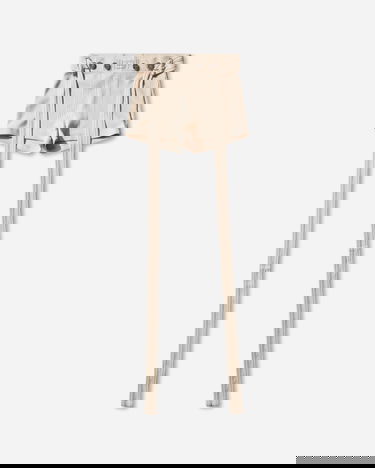 Къси панталони Jean Paul Gaultier Ribbed Logo Patch Long Strap Shorts Бежово | 26-01-W-TR059-J014 63, 0