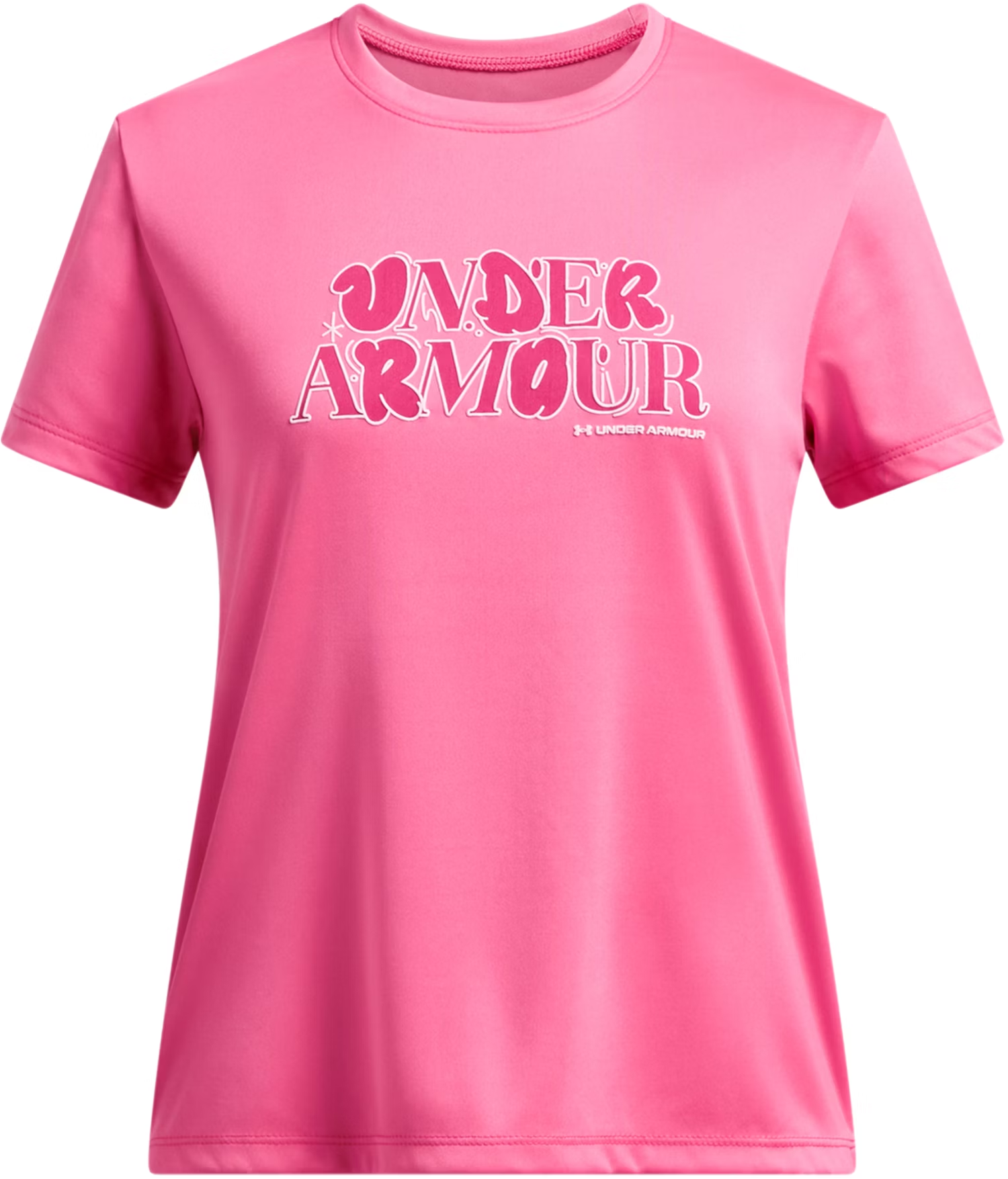 Тениска Under Armour Tech Wordmark Short Sleeve T-Shirt Розово | 1389759-672, 0