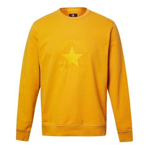 Пуловер Converse Converse Logo Round Neck Pullover Жълто | 10020819-740