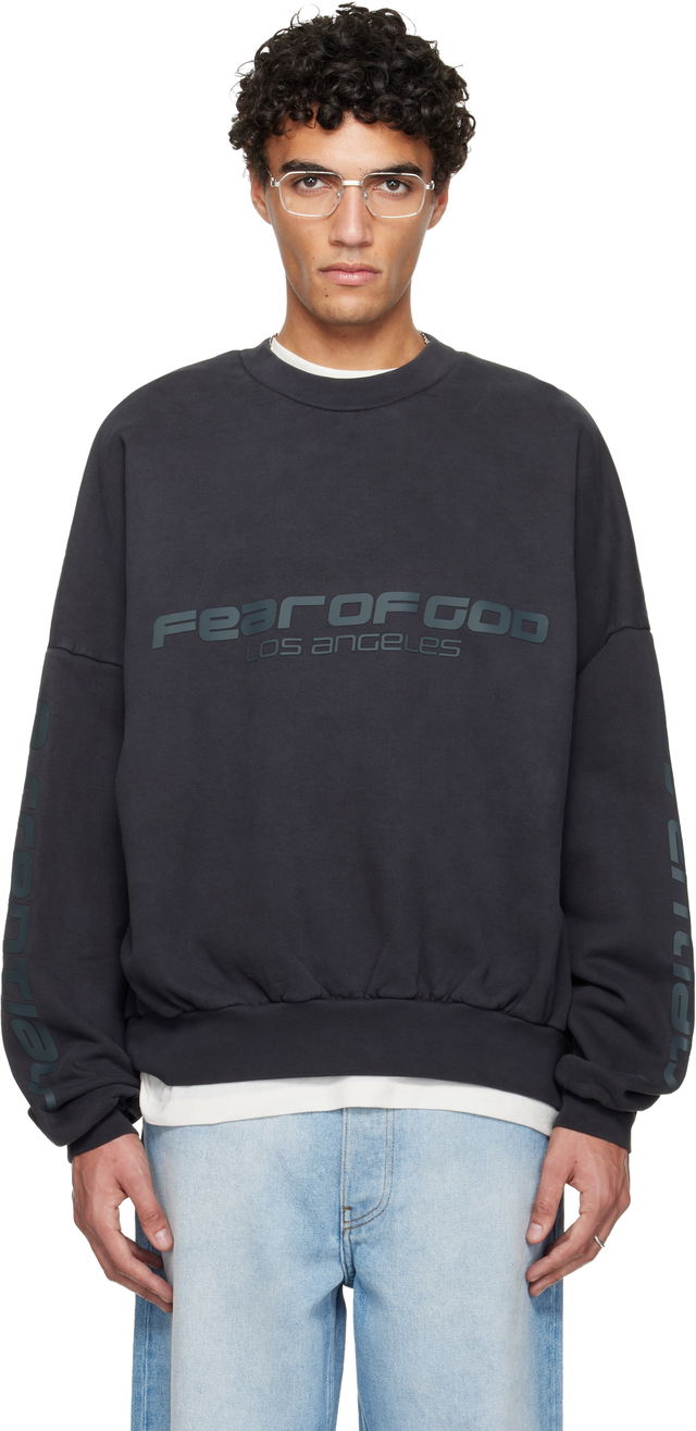 Fear of God ESSENTIALS Holiday 'Los Angeles' Heavy Fleece Cropped Sweatshirt