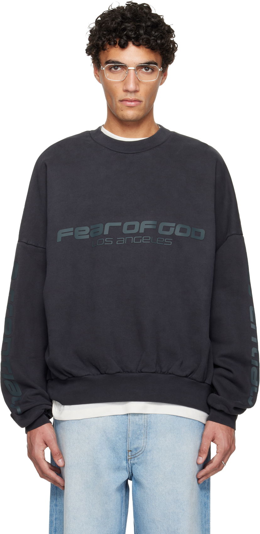 Суитчър Fear of God Fear of God ESSENTIALS Holiday 'Los Angeles' Heavy Fleece Cropped Sweatshirt Сиво | 192HO256893F