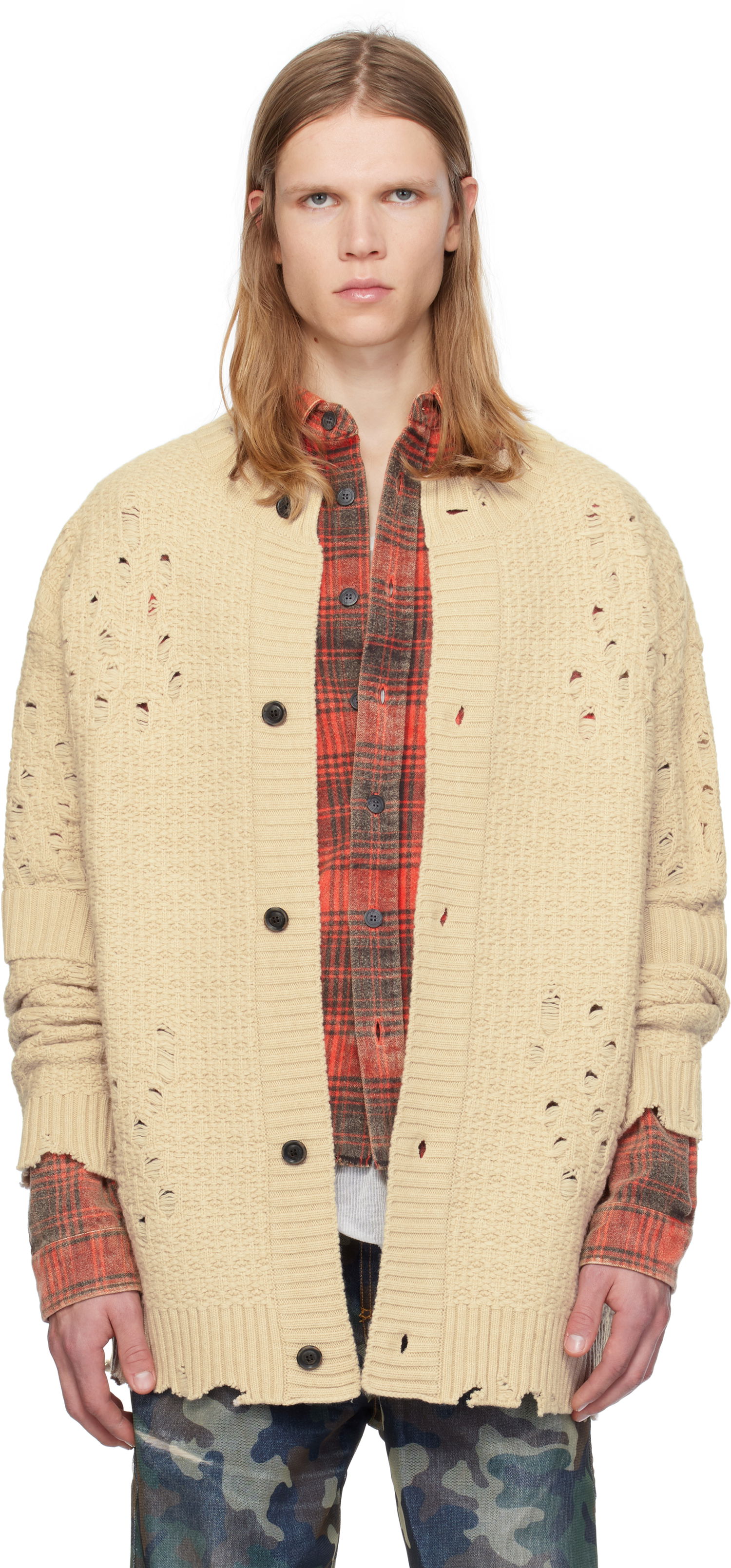 Пуловер Andersson Bell Wool Long Cardigan Бежово | atb1156m, 0