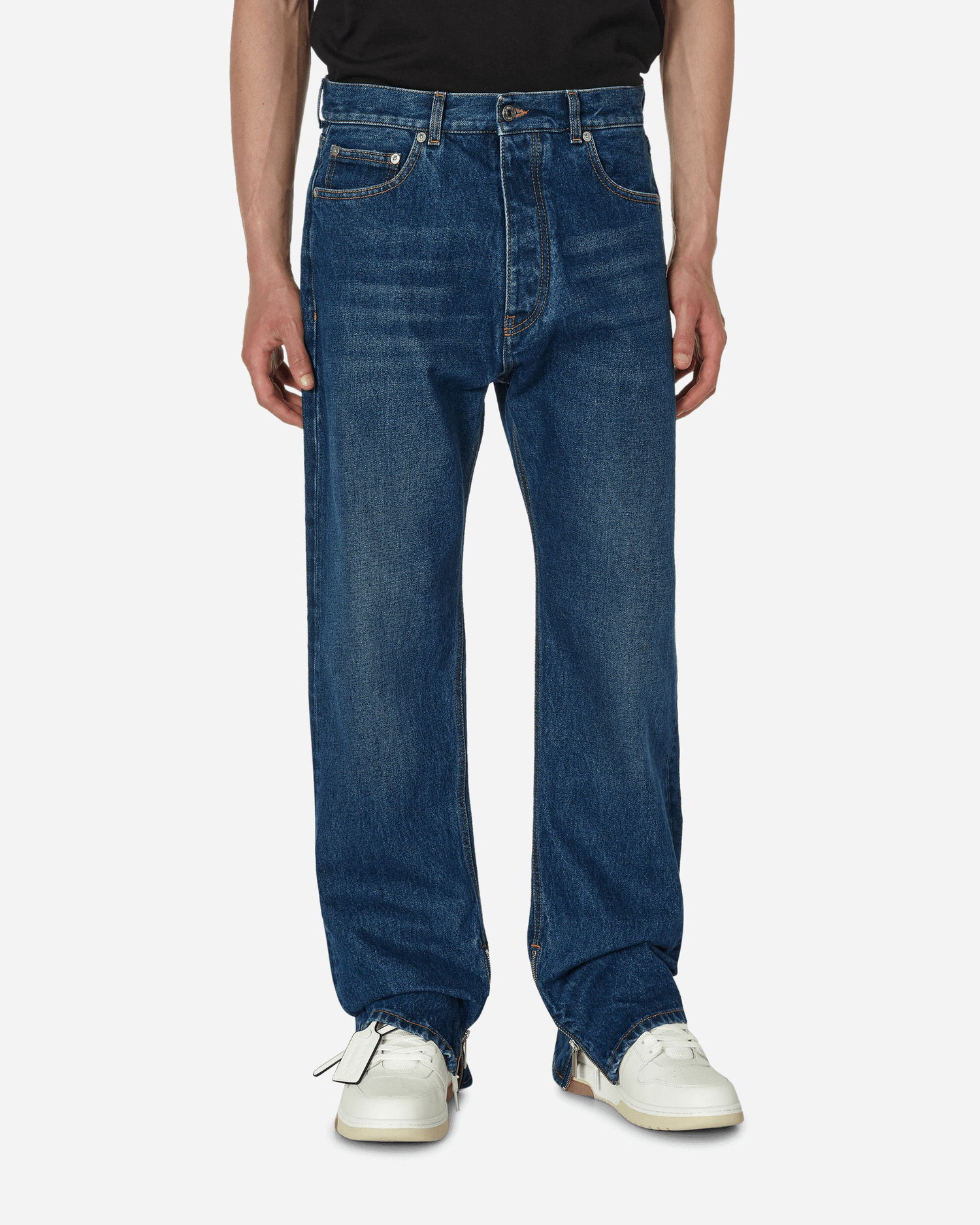 Дънки Off-White Arrow Tab Zip Skate Jeans Medium Blue Синьо | OMYA177F23DEN002 4400, 0