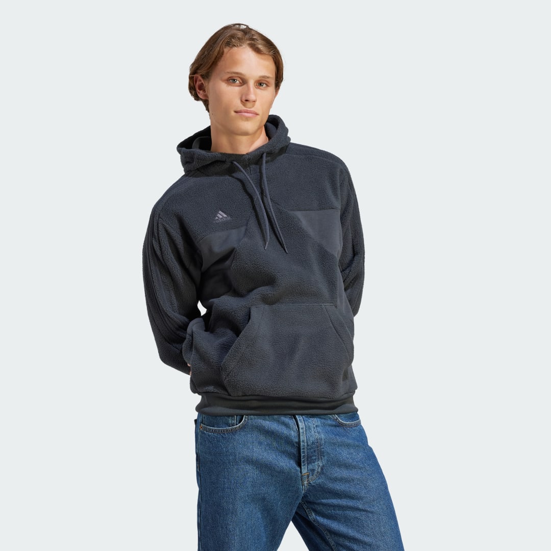 Суитчър adidas Performance Tiro Fleece Hoodie Сиво | IA3058, 0