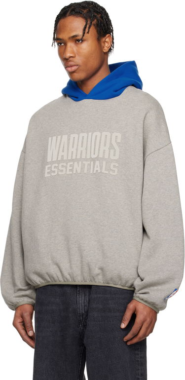 Суитчър Fear of God Fear of God ESSENTIALS NBA Warriors Pull Over Hoodie Сиво | 192AL246502F, 3