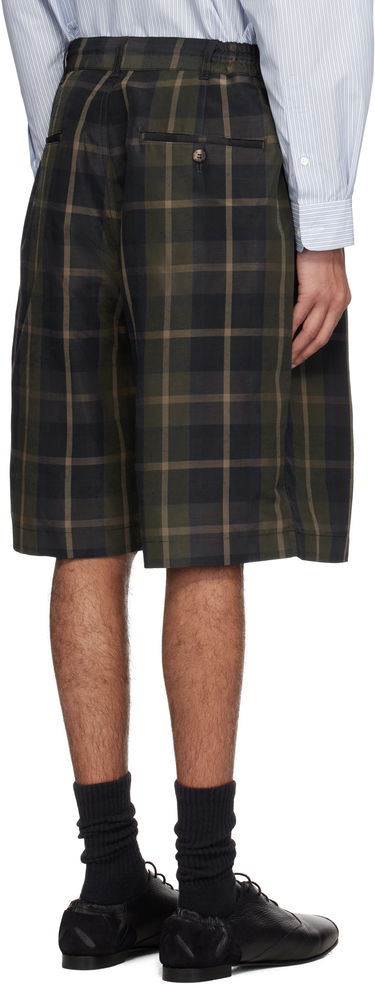 Къси панталони Comme des Garçons Comme des Garçons Homme Pleated Plaid Shorts Зелено | HO-P035-051, 2