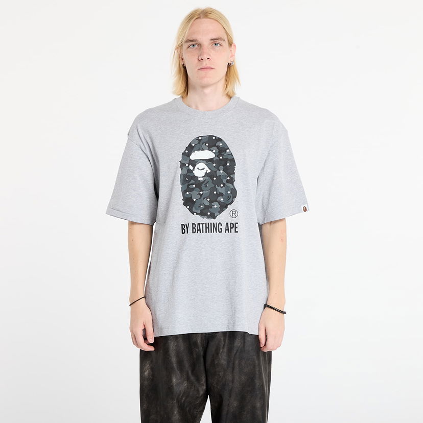 Тениска BAPE Abc Dot Camo By Bathing Ape Relaxed Fit T-Shirt Сиво | 001TEL801313MGRA