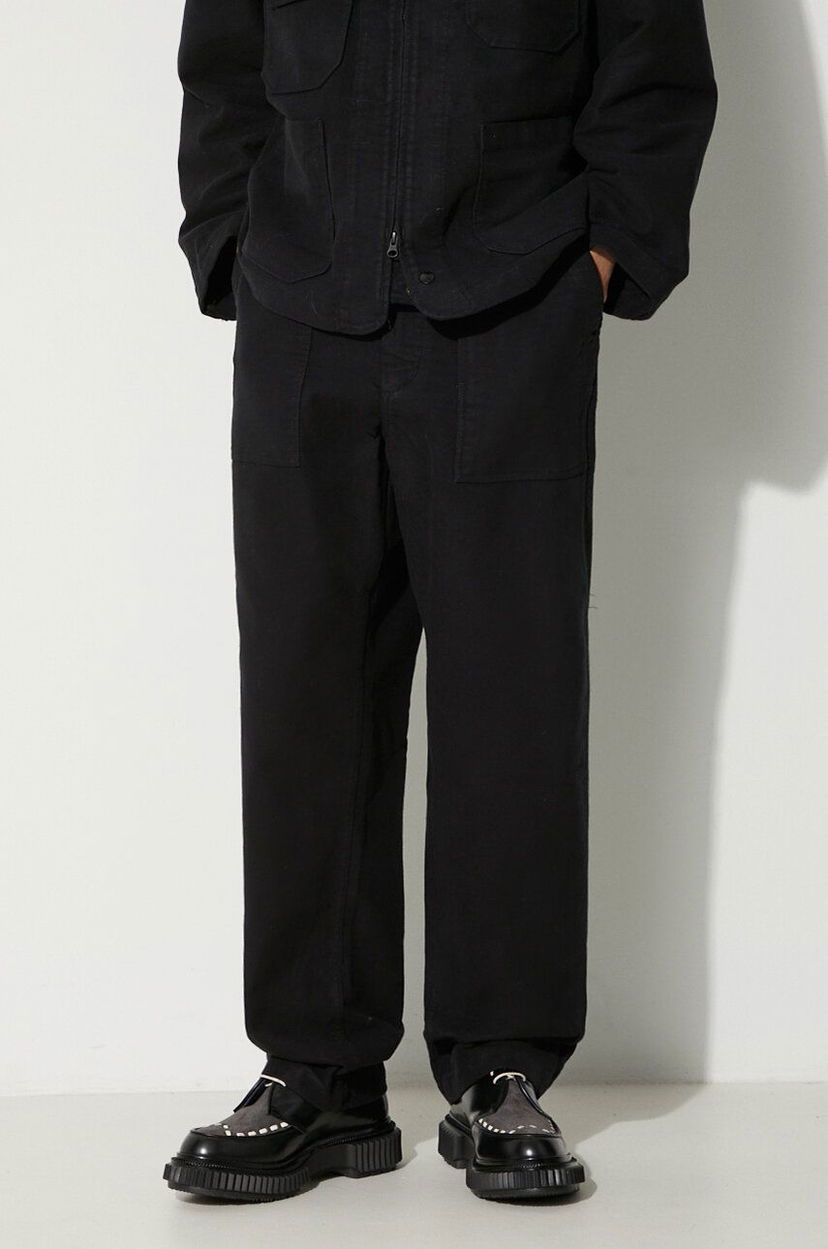 Карго панталони Engineered Garments Fatigue Wide Leg Cotton Pants Черно | 23F1F004.SD010