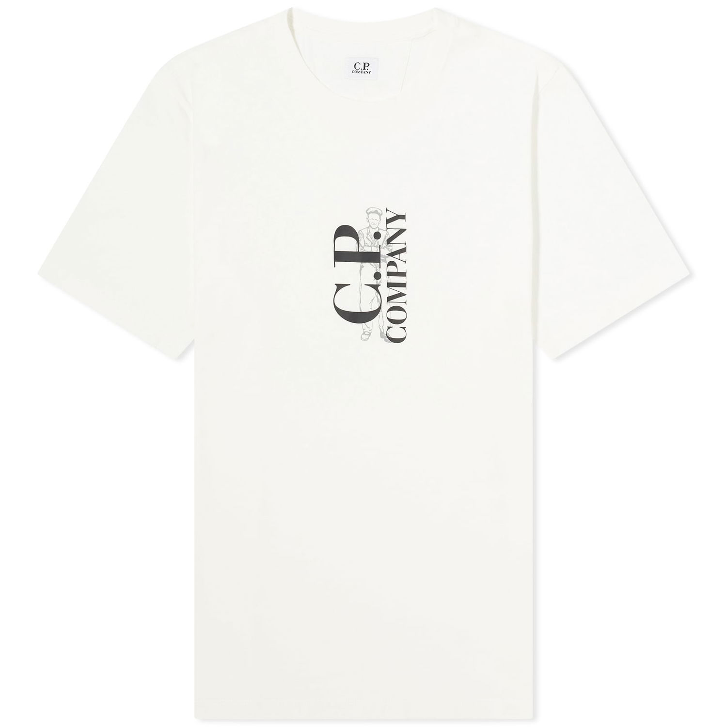 Тениска C.P. Company Sailor Logo T-Shirt Бяло | 16CMTS139A-005100W-103, 0