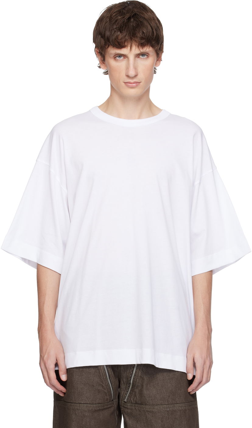 Тениска Dries Van Noten Dries Van Noten Oversized T-shirt Бяло | 252-021102-2600