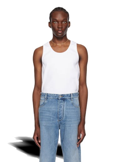 Потник Bottega Veneta Rib Tank Top Бяло | 715042 V2I50