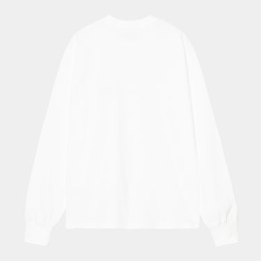 Тениска Carhartt WIP Long Sleeve American Script T-Shirt Бяло | I035466_5, 1