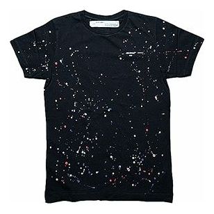 Тениска Off-White Off-White Paint Splatter Short Sleeve T-Shirt Черно | OMAA027R191850331088, 0