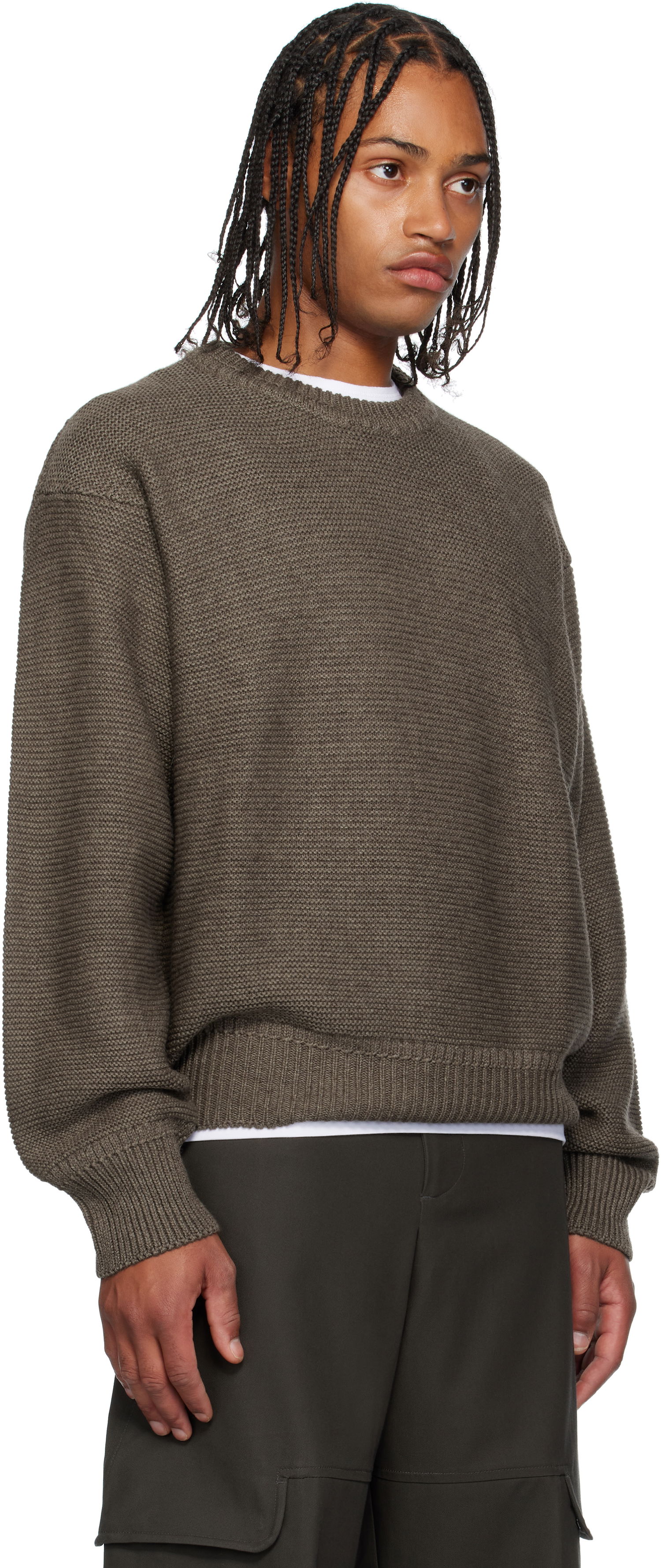 Пуловер sage NATION Sage Nation Mackenzie Knit Wool Sweater Кафяво | S064 MACKENZIE KNIT WOOL MUSHR, 1