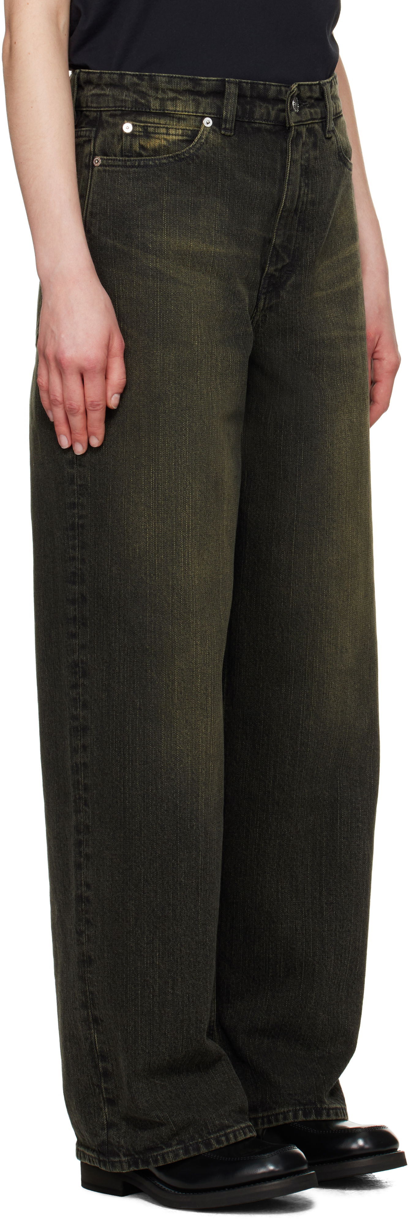 Дънки OUR LEGACY Our Legacy Full Cut Jeans Зелено | W2255FBS, 1