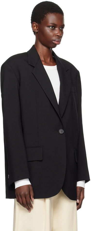 Яке Max Mara Weekend Max Mara Oversized Wool Blazer Черно | 2425046071600, 1