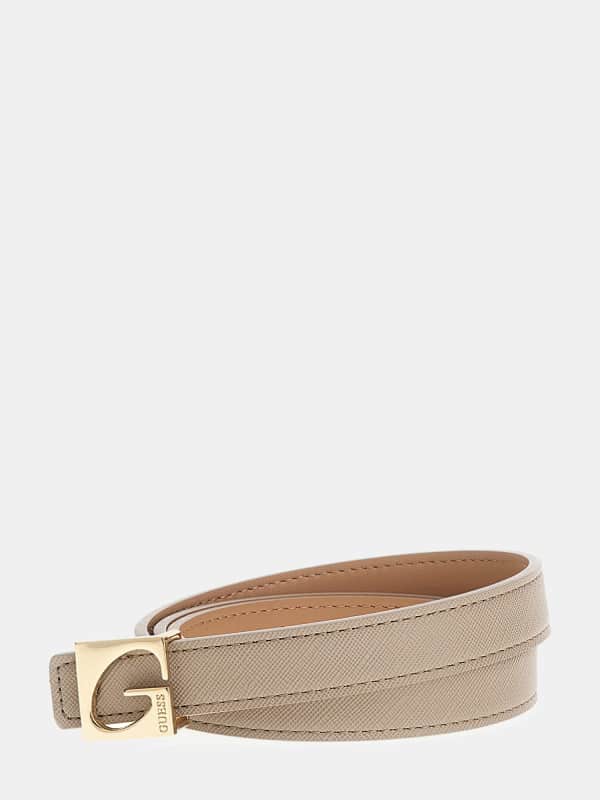 Колани GUESS G Logo Saffiano Belt Бежово | BW9051P4120, 0