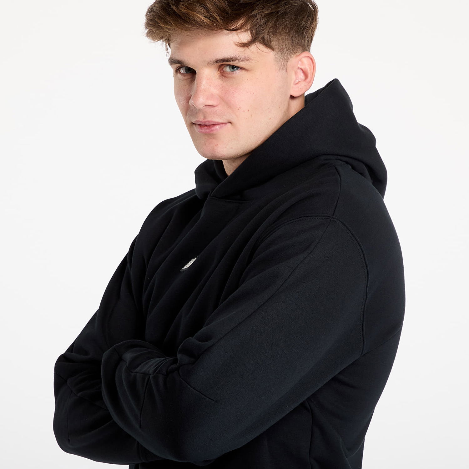Суитчър New Balance Hoodie With Hood Черно | NBMT44583BK, 1