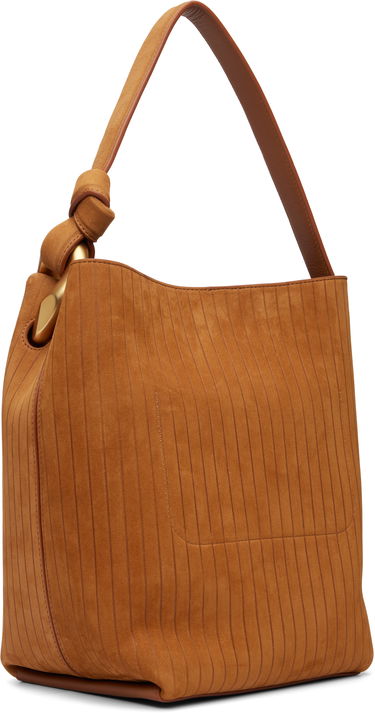 Голяма пазарска чанта JW Anderson 'The JWA Corner Bucket' Tote with Vertical Texture and Sculptural Hardware Кафяво | HB0737-LA0375, 2