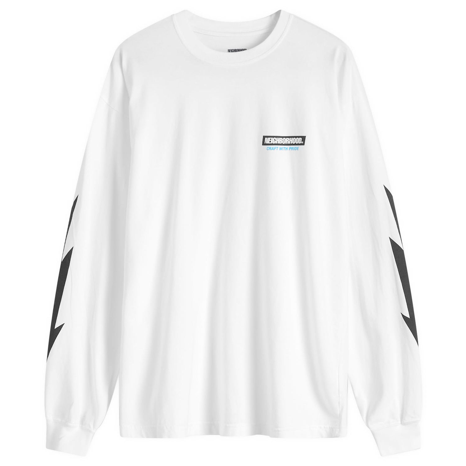 Тениска Neighborhood LS-16 Long Sleeve T-Shirt Бяло | 242PCNH-LT16-WHT, 0