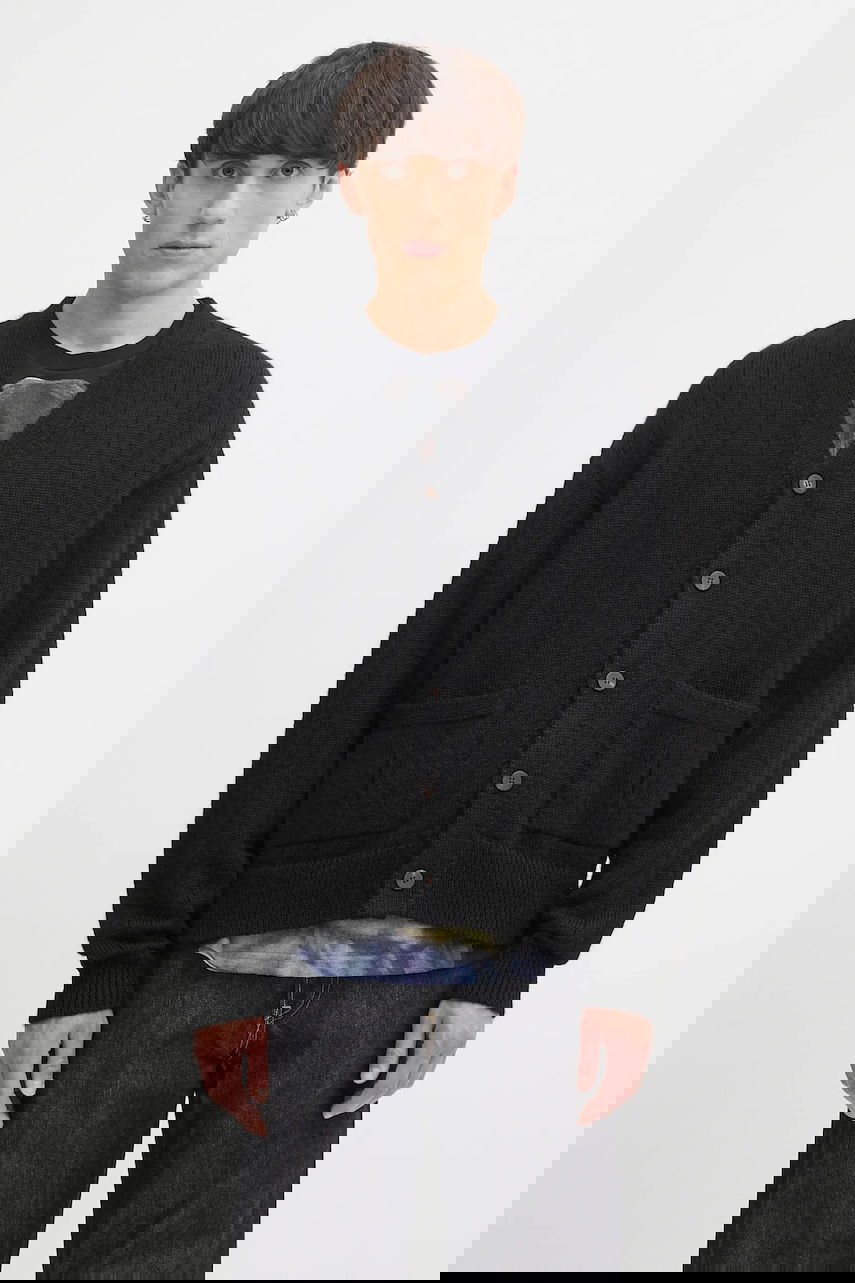 Пуловер visvim Visvim Knit Cardigan Черно | 125105012001, 0