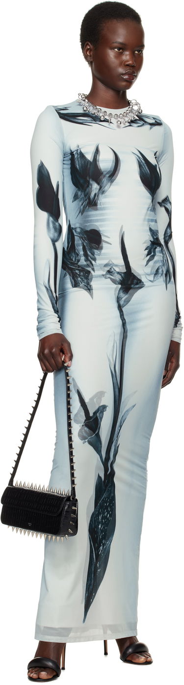 Pокля Jean Paul Gaultier Jean Paul Gaultier 'The Flower Body Morphing Marinière' Maxi Dress Синьо | 25/33-F-RO371-T581-010200, 3