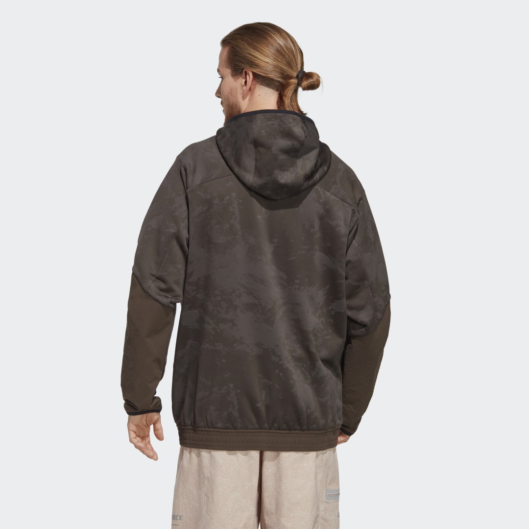 Яке adidas Performance Terrex x and wander Fleece Jacket Кафяво | HR7140, 1