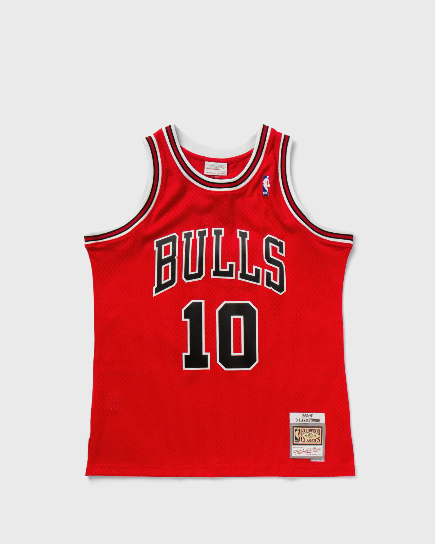 Фланелка Mitchell & Ness Swingman Jersey Chicago Bulls 1990-91 BJ Armstrong #10 Червено | SMJYSB19121-CBUSCAR90BAR, 0