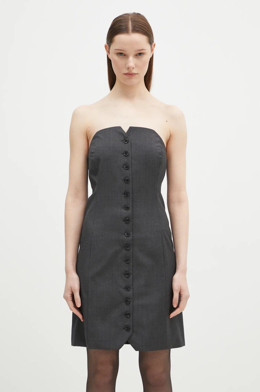 Pокля Samsoe Samsoe Samsoe Samsoe Saellen Mini Dress Сиво | F24400132, 0