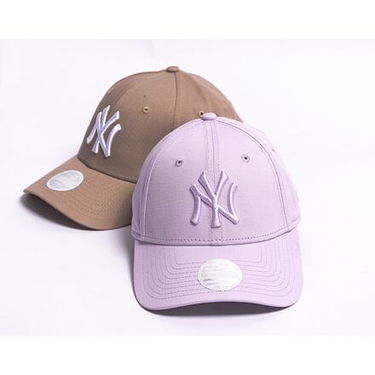Шапка с козирка New Era 9FORTY Womens MLB League Essential New York Yankees Pastel Purple / Pastel One Size Лилаво | 60424627, 2