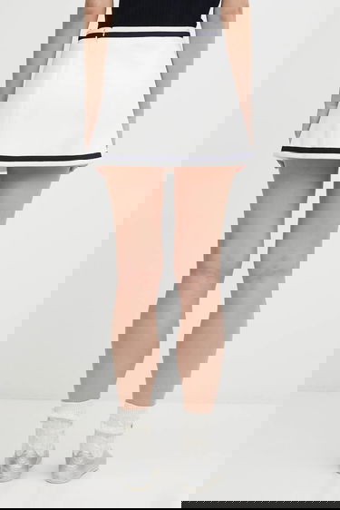 Пола Sporty & Rich Sporty & Rich Eden Crest Embroidered Mila Mini Skirt Бяло | SK01160666WH50, 2